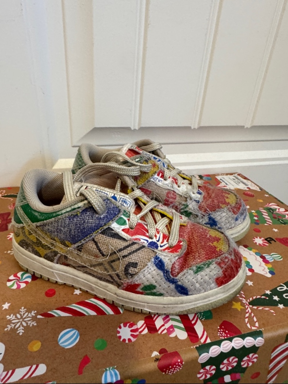 Nike Kids Multicolor Painted-Style Sneakers
